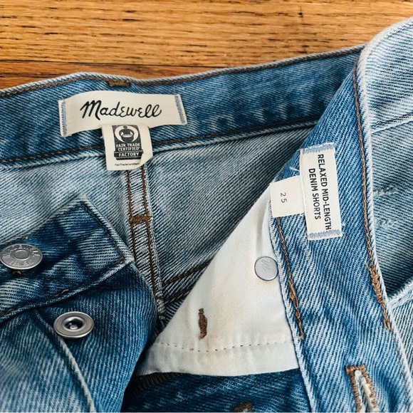Madewell relaxed mid length denim shorts - Picture 5 of 5